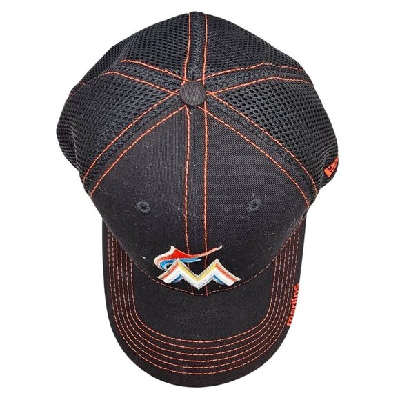 Miami Marlins New Era Adjustable Mesh Baseball Cap - Picture 2 of 14